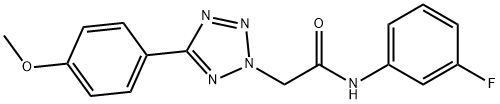 N-(3-fluorophenyl)-2-[5-(4-methoxyphenyl)-2H-tetraazol-2-yl]acetamide Structure