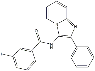 3-iodo-N-(2-phenylimidazo[1,2-a]pyridin-3-yl)benzamide 구조식 이미지