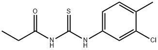 N-(3-chloro-4-methylphenyl)-N'-propionylthiourea 구조식 이미지