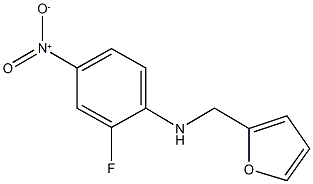 2-fluoro-N-(2-furylmethyl)-4-nitroaniline Structure