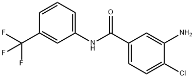 3-amino-4-chloro-N-[3-(trifluoromethyl)phenyl]benzamide Structure