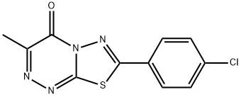 7-(4-chlorophenyl)-3-methyl-4H-[1,3,4]thiadiazolo[2,3-c][1,2,4]triazin-4-one 구조식 이미지