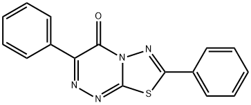 3,7-diphenyl-4H-[1,3,4]thiadiazolo[2,3-c][1,2,4]triazin-4-one Structure