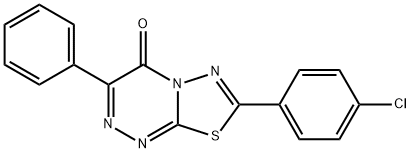 7-(4-chlorophenyl)-3-phenyl-4H-[1,3,4]thiadiazolo[2,3-c][1,2,4]triazin-4-one Structure