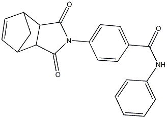 4-(3,5-dioxo-4-azatricyclo[5.2.1.0~2,6~]dec-8-en-4-yl)-N-phenylbenzamide 구조식 이미지