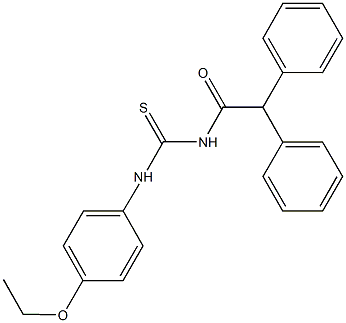 N-(diphenylacetyl)-N'-(4-ethoxyphenyl)thiourea 구조식 이미지