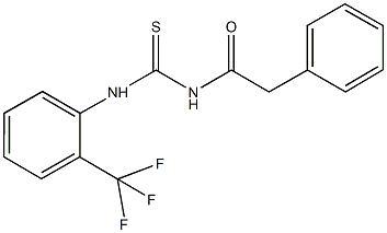 N-(phenylacetyl)-N'-[2-(trifluoromethyl)phenyl]thiourea Structure