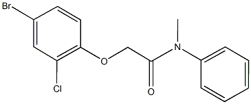 2-(4-bromo-2-chlorophenoxy)-N-methyl-N-phenylacetamide 구조식 이미지