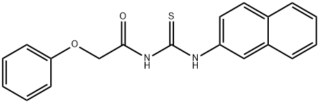 N-(2-naphthyl)-N'-(phenoxyacetyl)thiourea 구조식 이미지