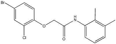 2-(4-bromo-2-chlorophenoxy)-N-(2,3-dimethylphenyl)acetamide 구조식 이미지