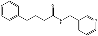 4-phenyl-N-(3-pyridinylmethyl)butanamide Structure
