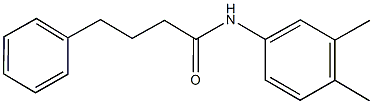 N-(3,4-dimethylphenyl)-4-phenylbutanamide 구조식 이미지