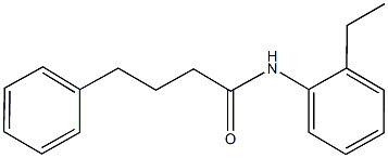 N-(2-ethylphenyl)-4-phenylbutanamide 구조식 이미지