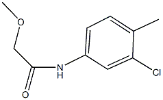 N-(3-chloro-4-methylphenyl)-2-methoxyacetamide 구조식 이미지