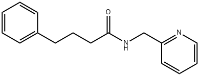 4-phenyl-N-(2-pyridinylmethyl)butanamide 구조식 이미지
