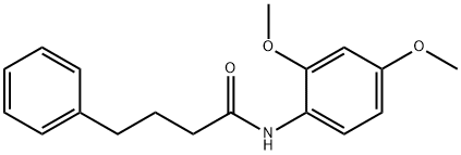 N-(2,4-dimethoxyphenyl)-4-phenylbutanamide 구조식 이미지