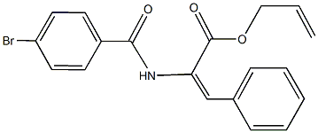 allyl 2-[(4-bromobenzoyl)amino]-3-phenylacrylate Structure