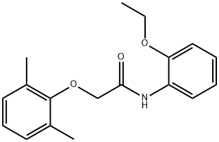 2-(2,6-dimethylphenoxy)-N-(2-ethoxyphenyl)acetamide 구조식 이미지