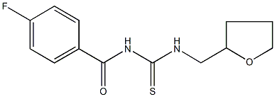 N-(4-fluorobenzoyl)-N'-(tetrahydro-2-furanylmethyl)thiourea 구조식 이미지