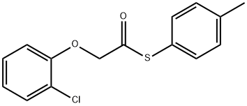 S-(4-methylphenyl) (2-chlorophenoxy)ethanethioate 구조식 이미지