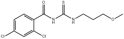 N-(2,4-dichlorobenzoyl)-N'-(3-methoxypropyl)thiourea Structure