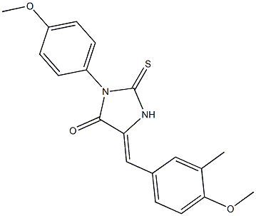 5-(4-methoxy-3-methylbenzylidene)-3-(4-methoxyphenyl)-2-thioxo-4-imidazolidinone 구조식 이미지