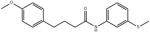 4-(4-methoxyphenyl)-N-[3-(methylsulfanyl)phenyl]butanamide 구조식 이미지