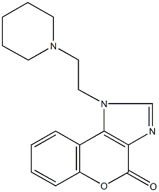 1-[2-(1-piperidinyl)ethyl]chromeno[3,4-d]imidazol-4(1H)-one Structure