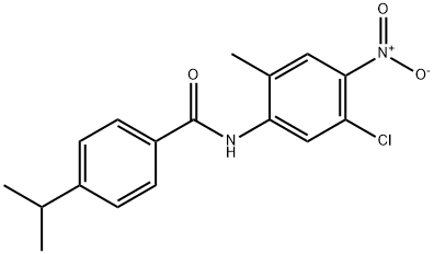 N-{5-chloro-4-nitro-2-methylphenyl}-4-isopropylbenzamide 구조식 이미지