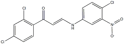 3-{4-chloro-3-nitroanilino}-1-(2,4-dichlorophenyl)-2-propen-1-one Structure