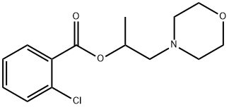 1-methyl-2-(4-morpholinyl)ethyl 2-chlorobenzoate 구조식 이미지