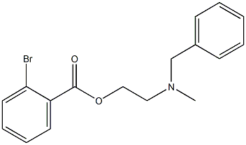 2-[benzyl(methyl)amino]ethyl 2-bromobenzoate Structure