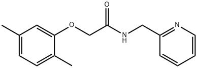 2-(2,5-dimethylphenoxy)-N-(2-pyridinylmethyl)acetamide 구조식 이미지