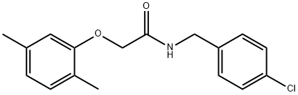N-(4-chlorobenzyl)-2-(2,5-dimethylphenoxy)acetamide Structure