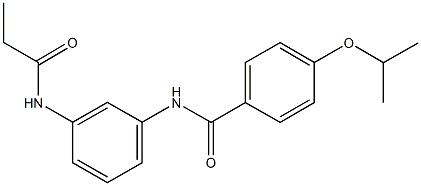 4-isopropoxy-N-[3-(propionylamino)phenyl]benzamide Structure