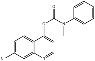 7-chloro-4-quinolinyl methyl(phenyl)carbamate Structure