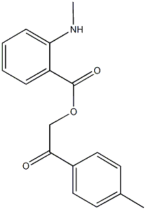 2-(4-methylphenyl)-2-oxoethyl 2-(methylamino)benzoate Structure