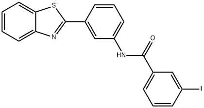 N-[3-(1,3-benzothiazol-2-yl)phenyl]-3-iodobenzamide Structure