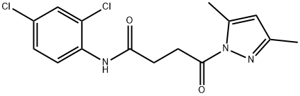 N-(2,4-dichlorophenyl)-4-(3,5-dimethyl-1H-pyrazol-1-yl)-4-oxobutanamide Structure