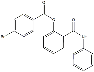 2-(anilinocarbonyl)phenyl 4-bromobenzoate Structure