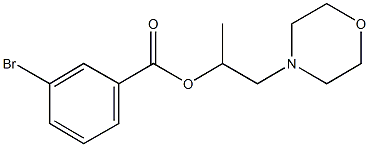 1-methyl-2-(4-morpholinyl)ethyl 3-bromobenzoate Structure