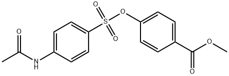 methyl 4-({[4-(acetylamino)phenyl]sulfonyl}oxy)benzoate Structure