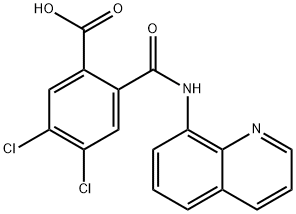 4,5-dichloro-2-[(8-quinolinylamino)carbonyl]benzoic acid 구조식 이미지