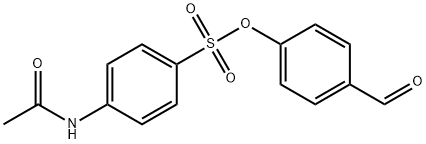 4-formylphenyl 4-(acetylamino)benzenesulfonate 구조식 이미지