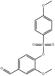 4-formyl-2-methoxyphenyl 4-methoxybenzenesulfonate 구조식 이미지