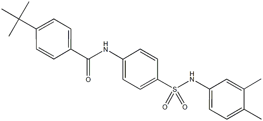 4-tert-butyl-N-{4-[(3,4-dimethylanilino)sulfonyl]phenyl}benzamide Structure