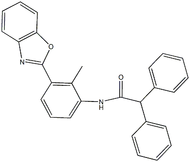 N-[3-(1,3-benzoxazol-2-yl)-2-methylphenyl]-2,2-diphenylacetamide Structure