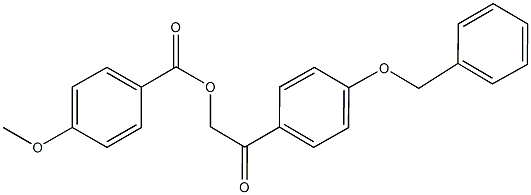 2-[4-(benzyloxy)phenyl]-2-oxoethyl 4-methoxybenzoate Structure