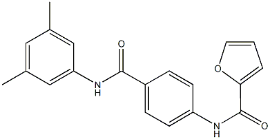 N-{4-[(3,5-dimethylanilino)carbonyl]phenyl}-2-furamide Structure