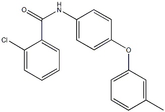 2-chloro-N-[4-(3-methylphenoxy)phenyl]benzamide Structure